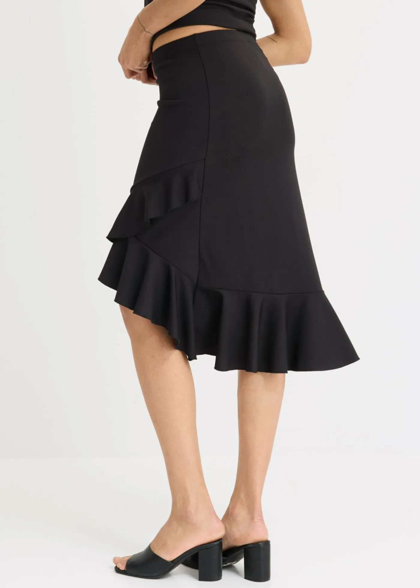 Outlet Falda de punto con volantes Mujer Faldas