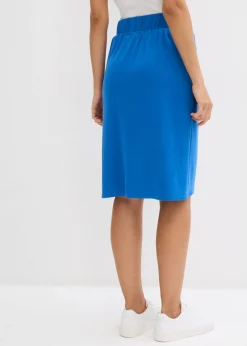 Falda de punto de mezcla de viscosa fluida Mujer Faldas
