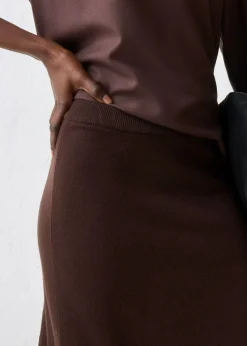 Online Falda de punto de mezcla de lana suave Mujer Premium|Faldas