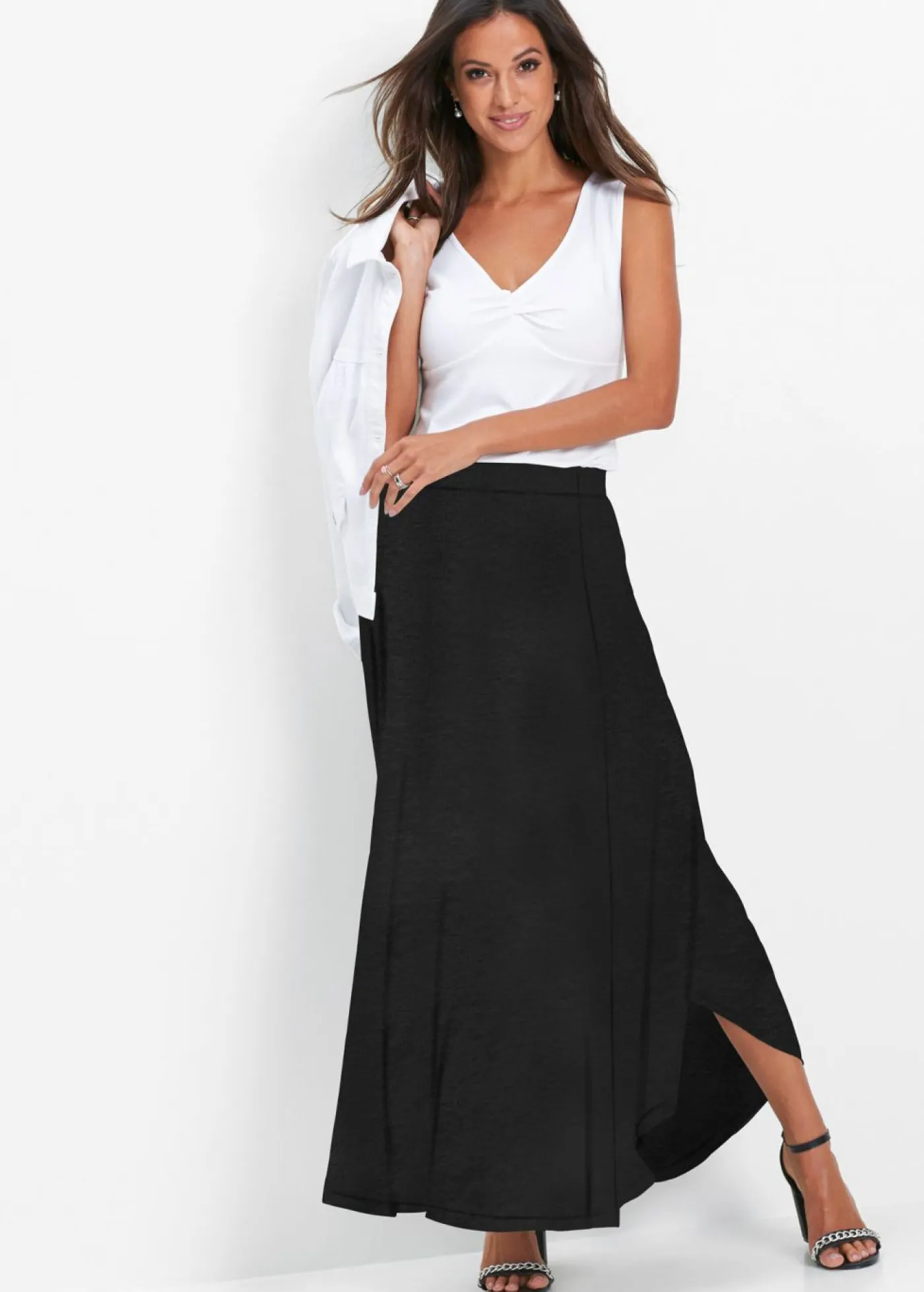 Outlet Falda de punto de mezcla de viscosa Mujer Faldas