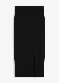 Best Falda de punto fino de mezcla de viscosa suave Mujer Faldas