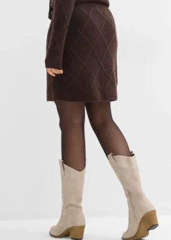 Discount Falda de punto trenzado Mujer Faldas