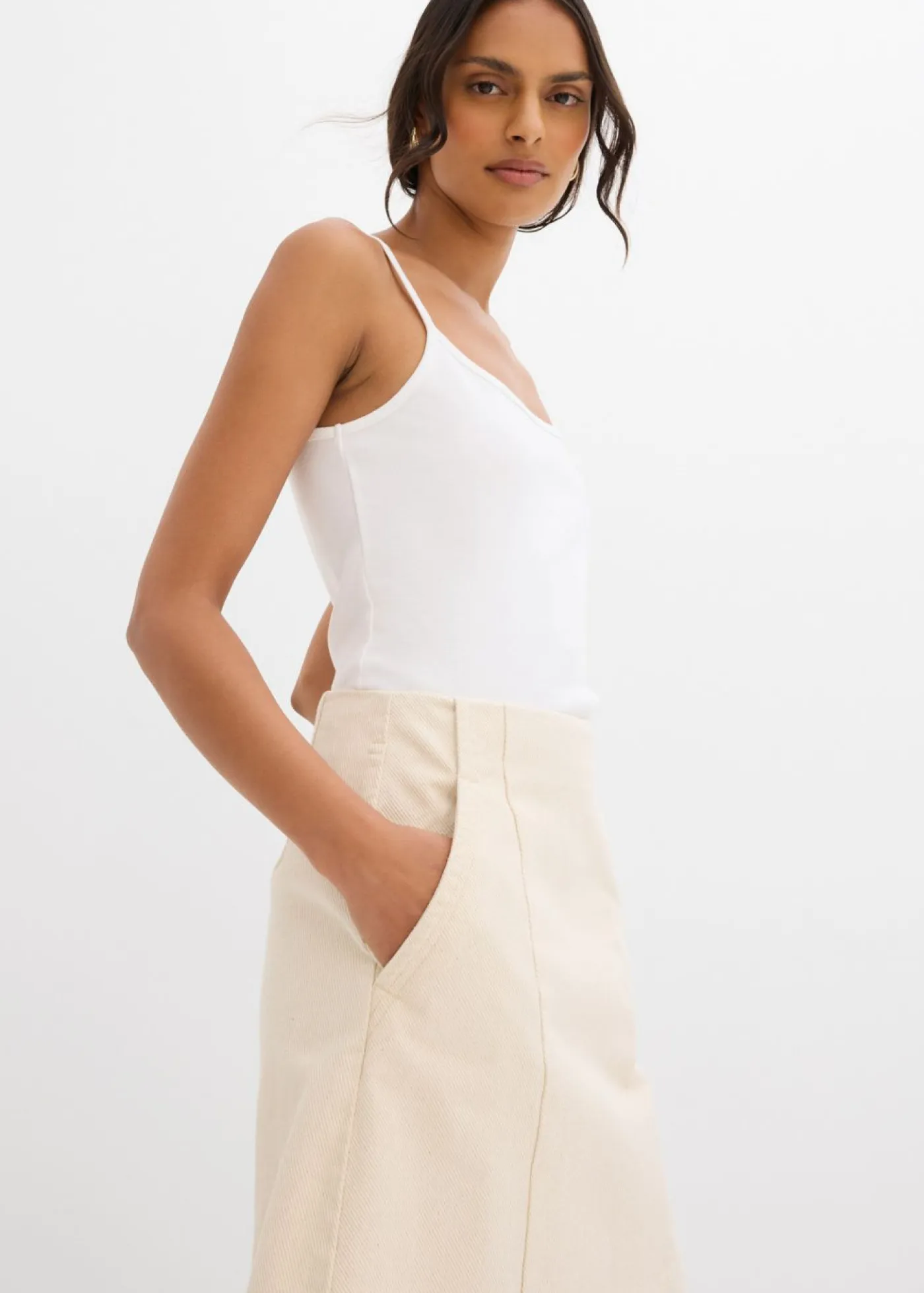 Best Falda de sarga de algodón puro Mujer Conjuntos De Ropa|Esenciales