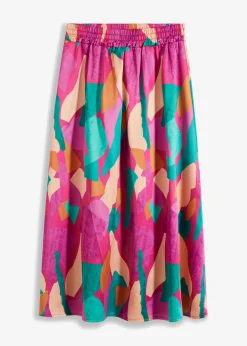 Discount Falda de satén estampada Mujer Faldas
