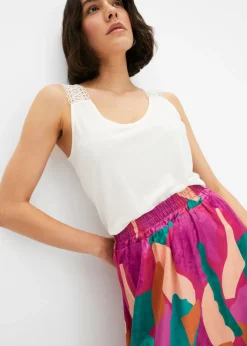 Discount Falda de satén estampada Mujer Faldas
