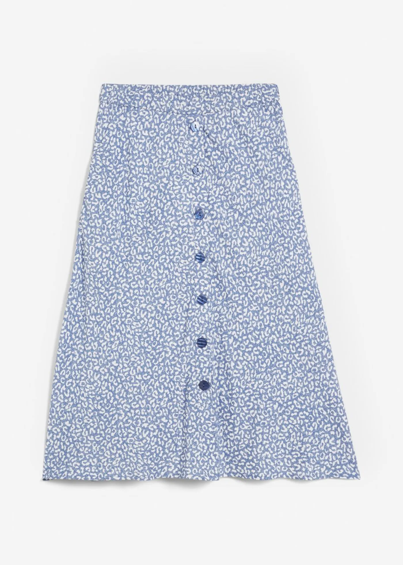 New Falda de viscosa hasta la rodilla con bolsillos y cintura cómoda Mujer Faldas
