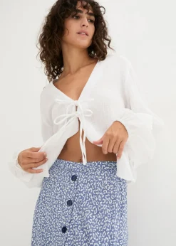 New Falda de viscosa hasta la rodilla con bolsillos y cintura cómoda Mujer Faldas