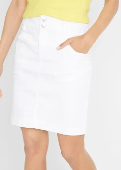 Clearance Falda elástica con licra Mujer Faldas
