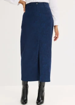 Outlet Falda elástica de algodón Mujer Faldas