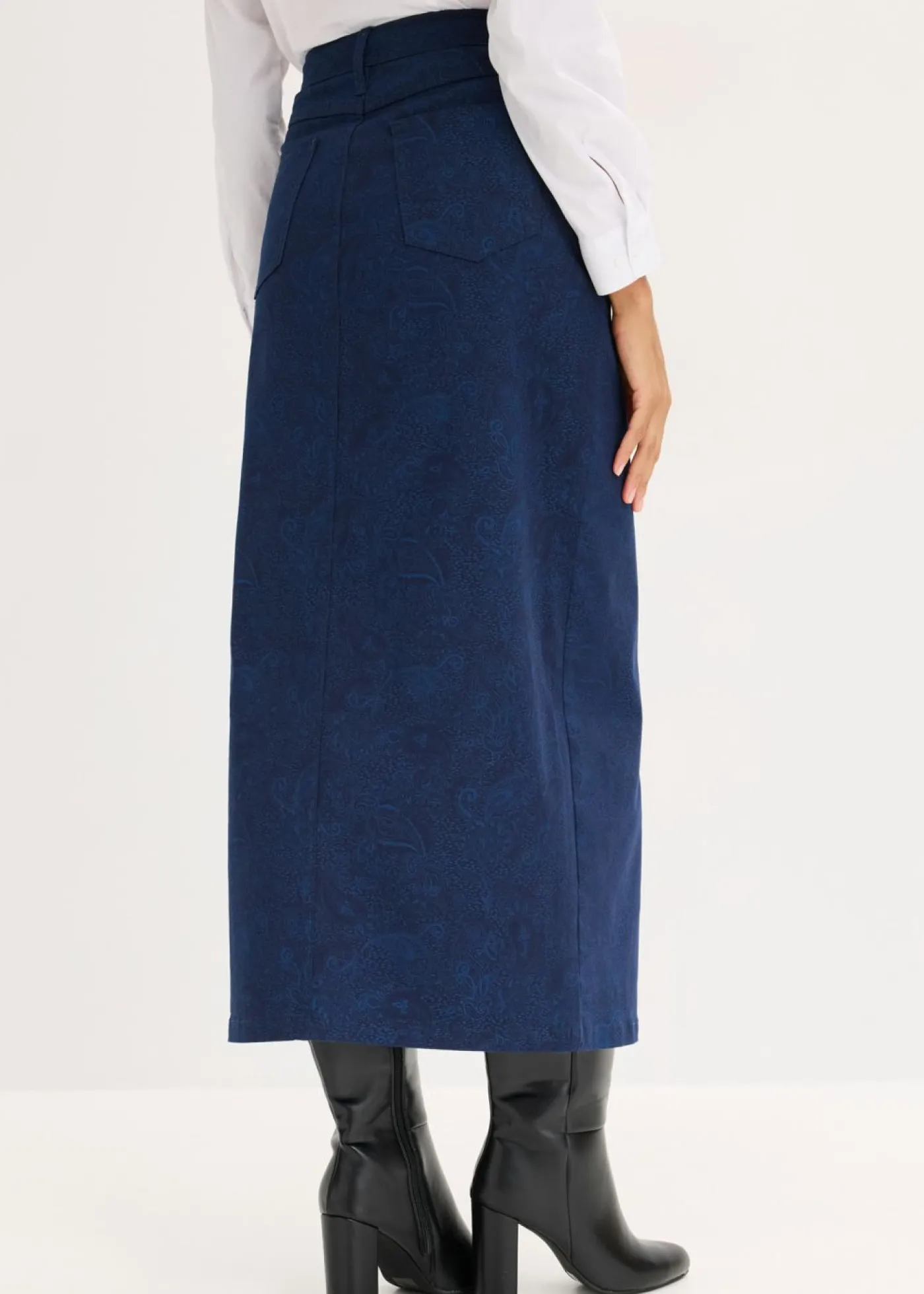 Outlet Falda elástica de algodón Mujer Faldas