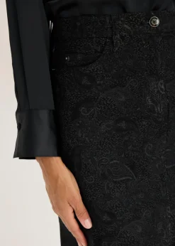 Discount Falda elástica de algodón Mujer Faldas