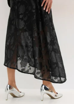Online Falda larga con dobladillo asimétrico Mujer Faldas|Ropa Elegante