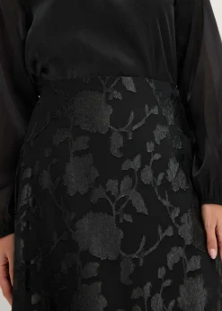 Online Falda larga con dobladillo asimétrico Mujer Faldas|Ropa Elegante