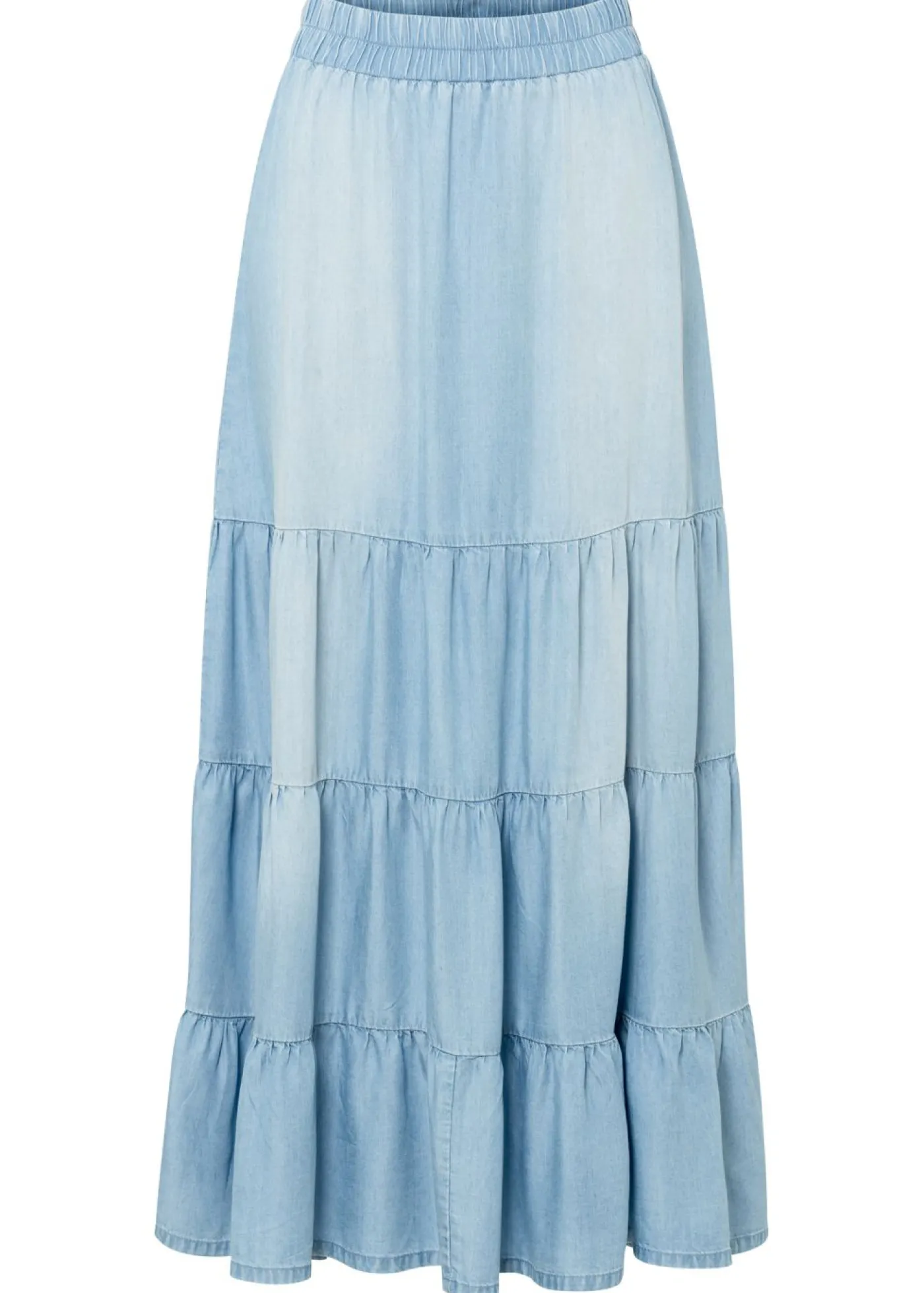 Outlet Falda larga de capas de TENCEL鈩 Mujer Faldas
