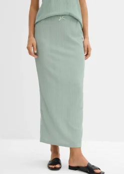 New Falda larga de crepé ligero Mujer Conjuntos De Ropa|Faldas