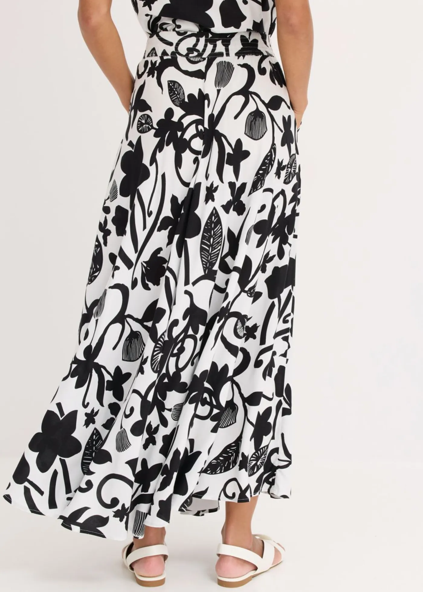 Clearance Falda larga de viscosa fluida Mujer Faldas