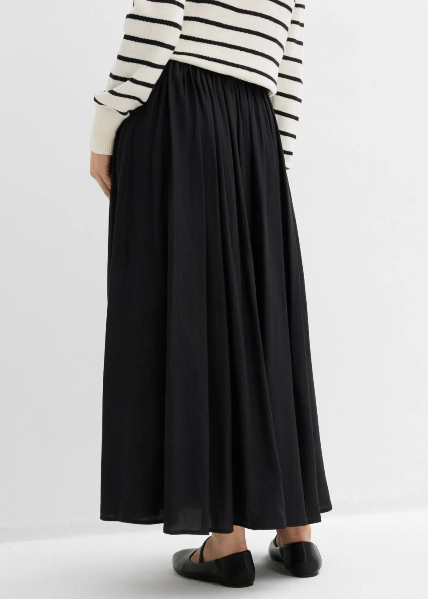 Outlet Falda maxi de mezcla de viscosa fluida Mujer Faldas