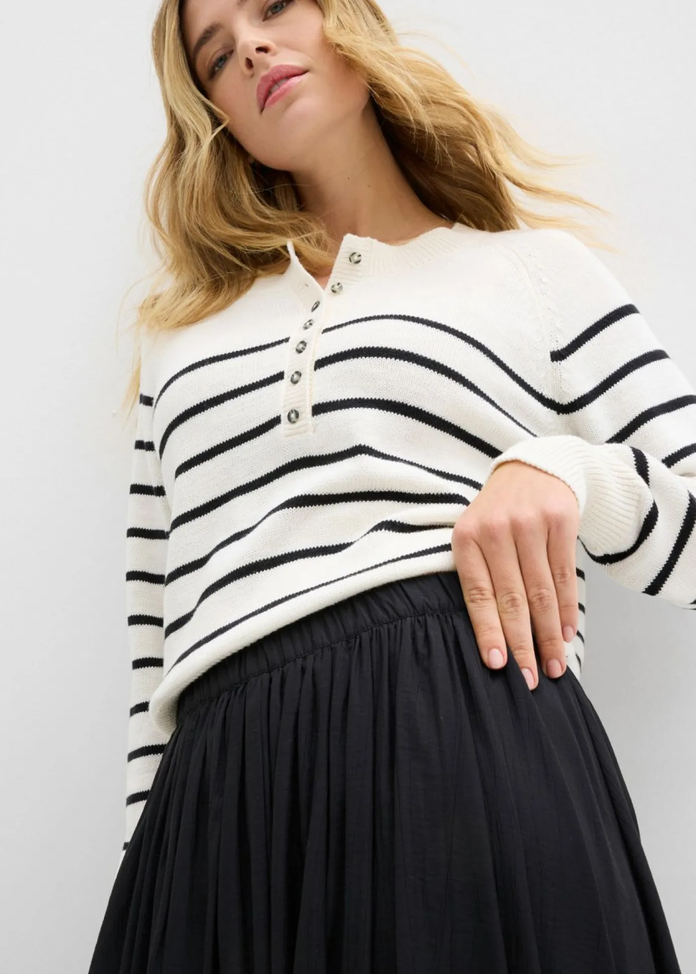 Outlet Falda maxi de mezcla de viscosa fluida Mujer Faldas