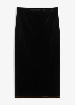 Best Falda midi con piedras brillantes Mujer Faldas