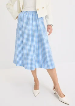 Sale Falda midi de algodón puro Mujer Faldas