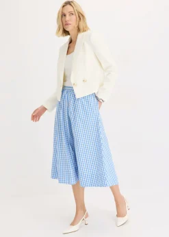 Sale Falda midi de algodón puro Mujer Faldas