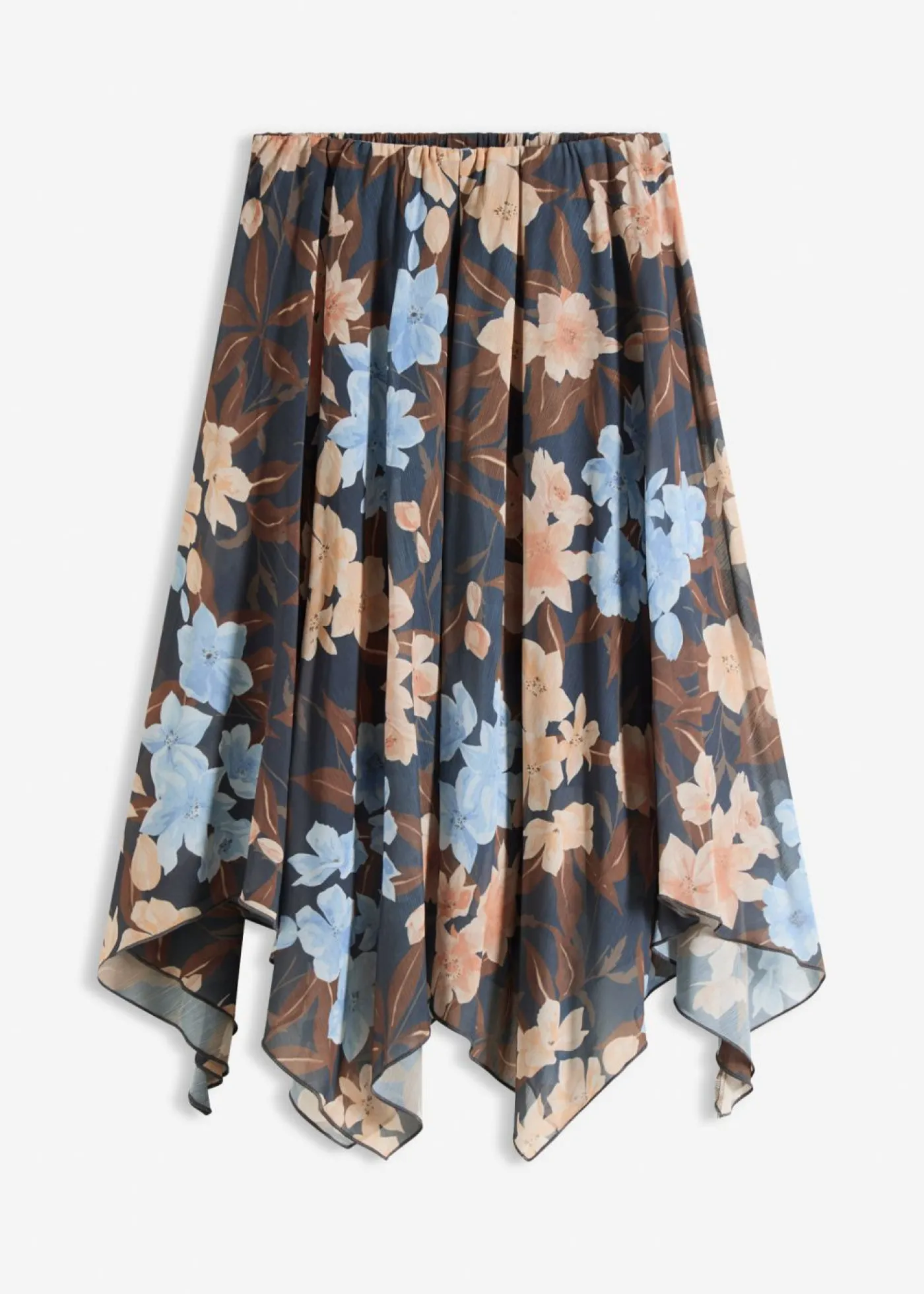 Best Falda midi de gasa con dobladillo asimétrico Mujer Faldas