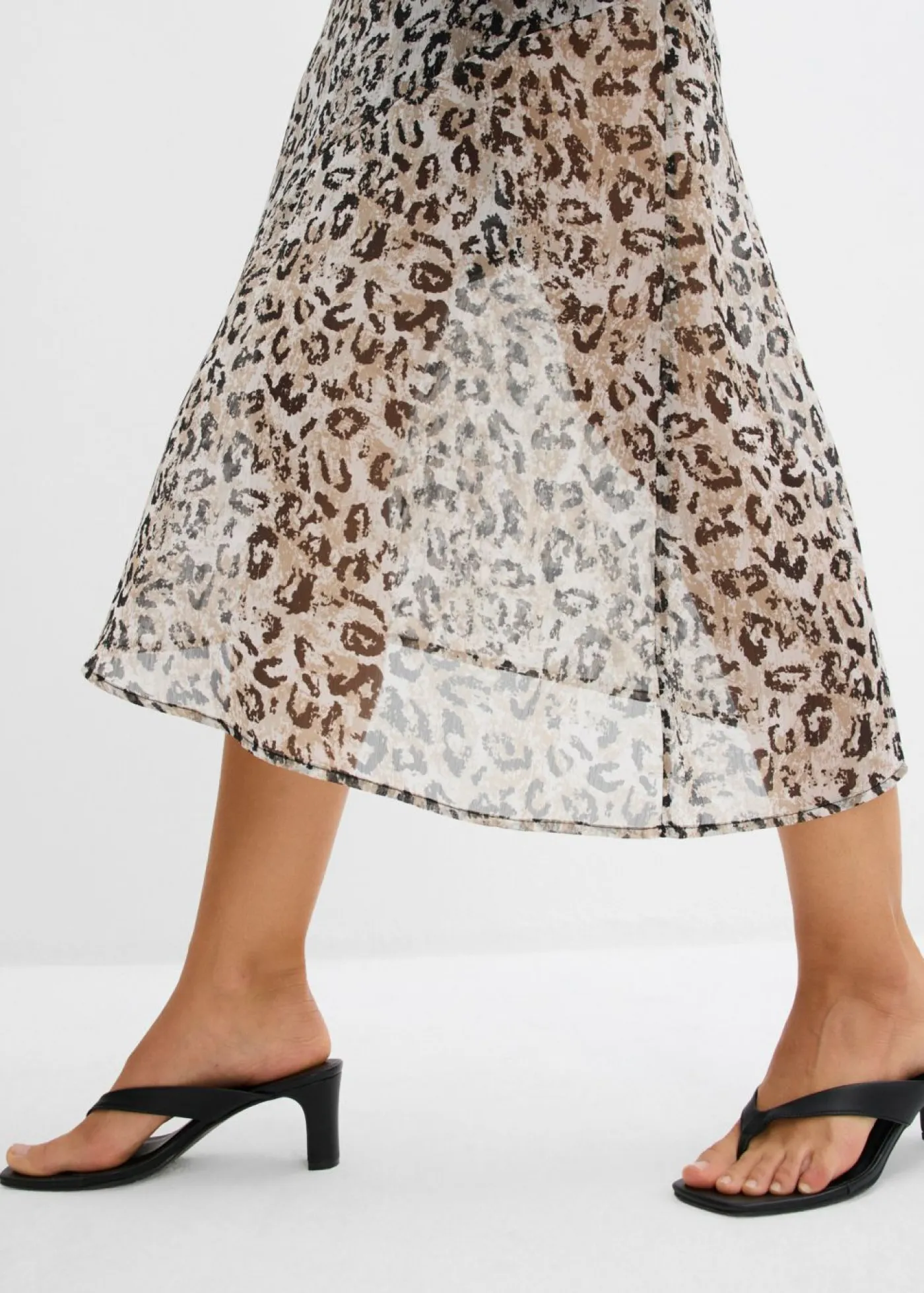 Online Falda midi de gasa fina Mujer Faldas