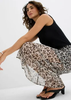 Online Falda midi de gasa fina Mujer Faldas