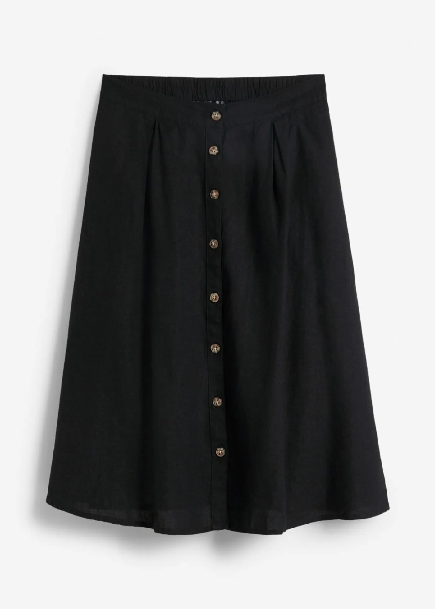 Clearance Falda midi de lino Mujer Faldas