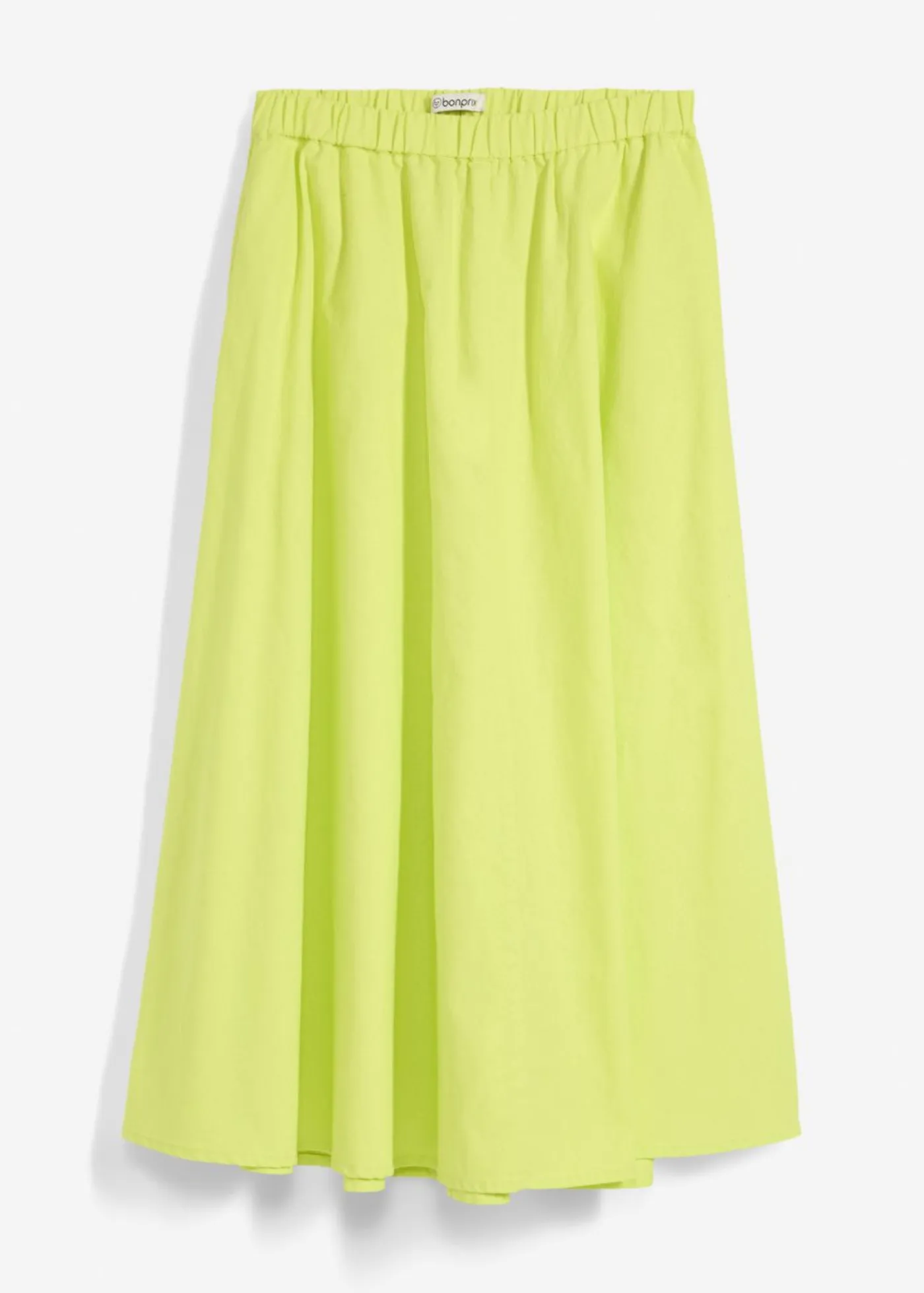 Clearance Falda midi de mezcla de lino Mujer Faldas