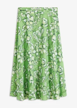 Best Falda midi de mezcla de viscosa fluida Mujer Faldas