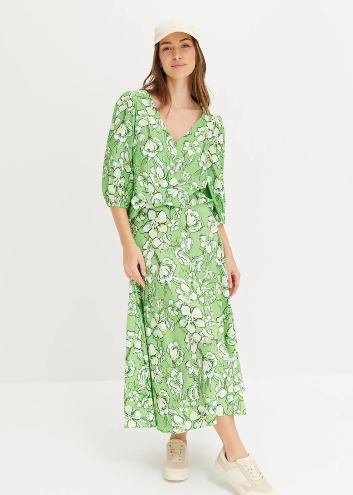 Best Falda midi de mezcla de viscosa fluida Mujer Faldas
