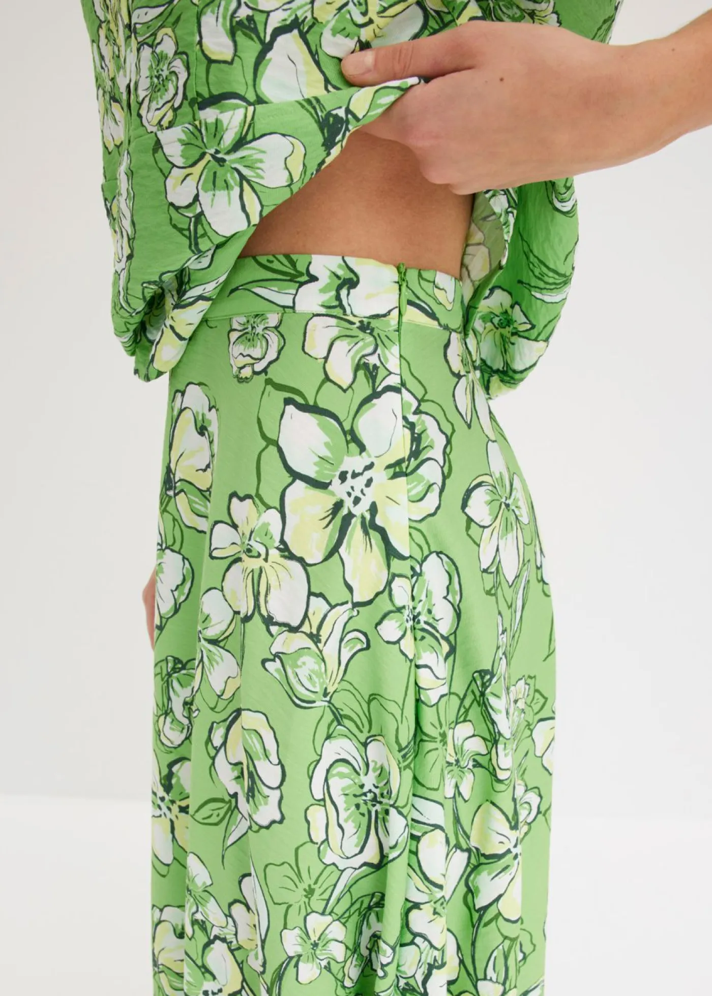 Best Falda midi de mezcla de viscosa fluida Mujer Faldas