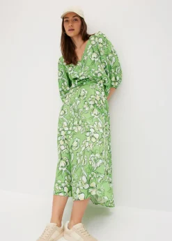 Best Falda midi de mezcla de viscosa fluida Mujer Faldas