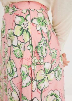 Online Falda midi de mezcla de viscosa fluida Mujer Faldas
