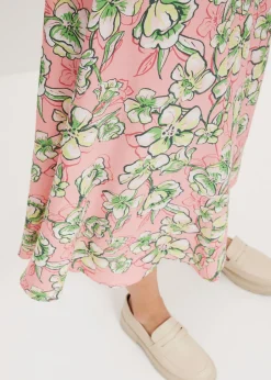 Online Falda midi de mezcla de viscosa fluida Mujer Faldas