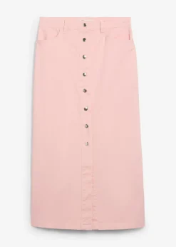 Online Falda midi de sarga Mujer Faldas