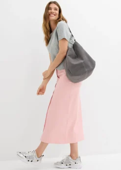 Online Falda midi de sarga Mujer Faldas