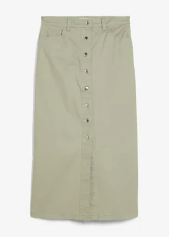 Outlet Falda midi de sarga Mujer Faldas
