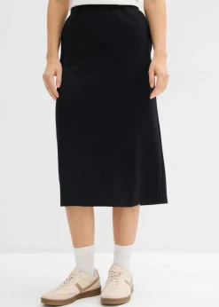 Best Falda midi de suave neopreno Mujer Faldas