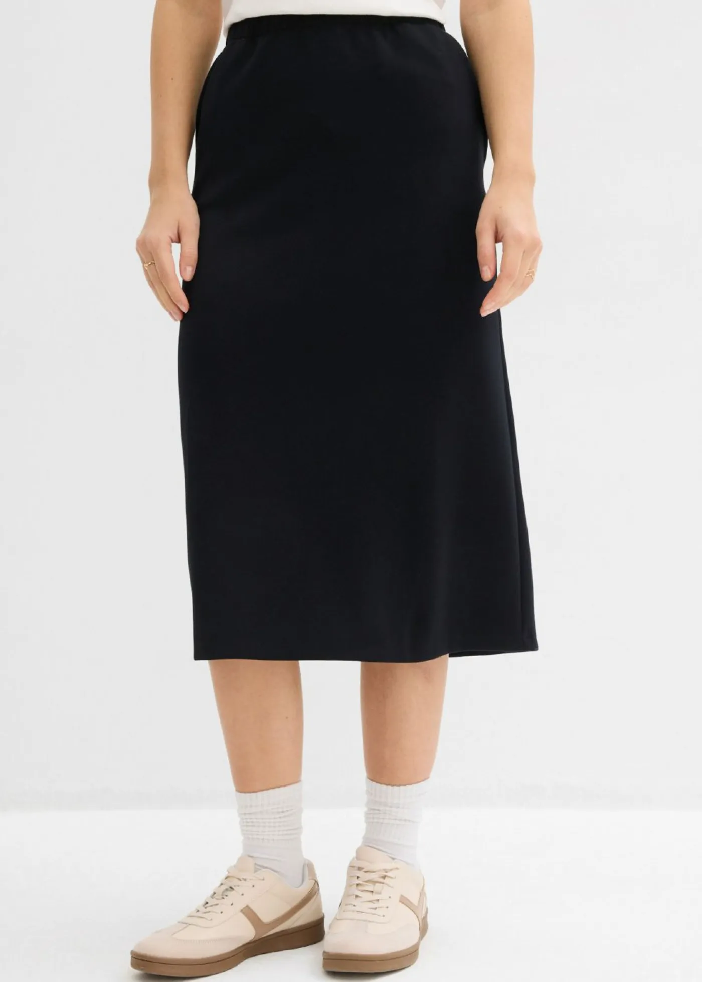 Best Falda midi de suave neopreno Mujer Faldas