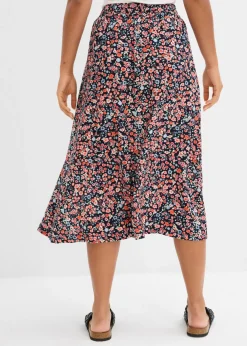 Discount Falda midi de viscosa Mujer Faldas
