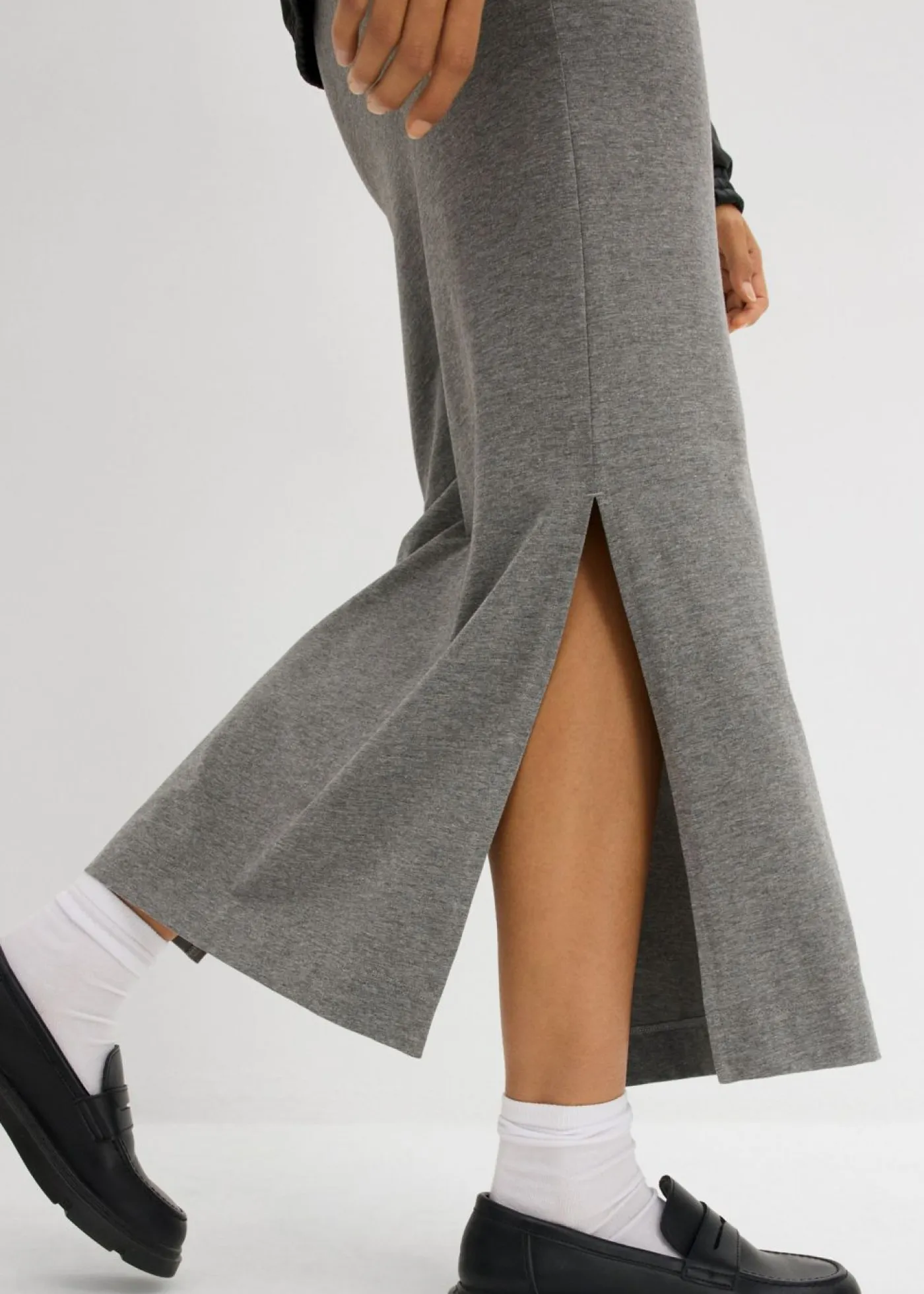 Outlet Falda midi de viscosa fluida Mujer Faldas
