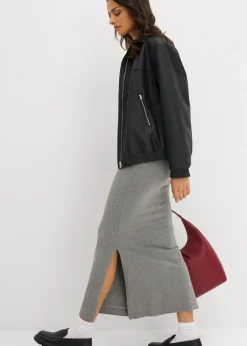 Outlet Falda midi de viscosa fluida Mujer Faldas
