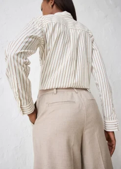 Falda pantalón con contenido de lana Mujer Premium|Pantalones