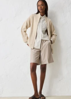 Falda pantalón con contenido de lana Mujer Premium|Pantalones