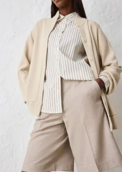 Falda pantalón con contenido de lana Mujer Premium|Pantalones