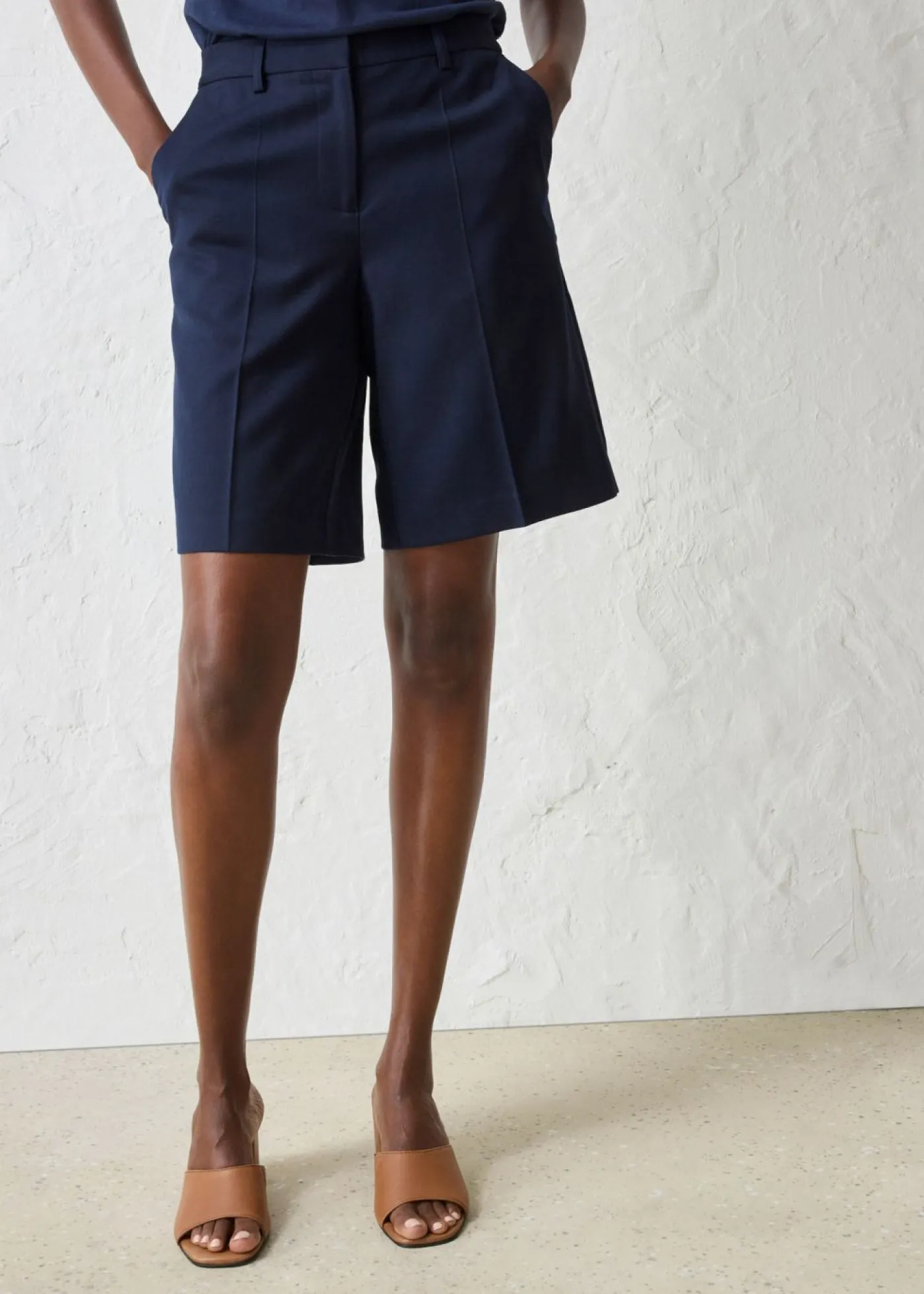 Falda pantalón con contenido de lana Mujer Premium|Pantalones