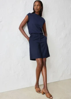 Falda pantalón con contenido de lana Mujer Premium|Pantalones