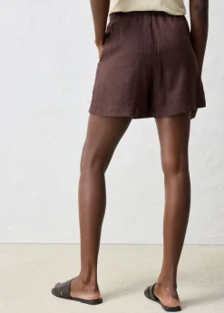 Falda pantalón de lino puro Mujer Premium|Shorts